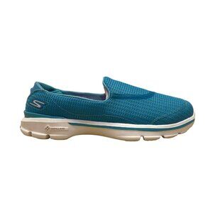 Skechers Women’s Turquoise Mesh Lightweight Memory Foam Slip-On Shoes Size 8.5